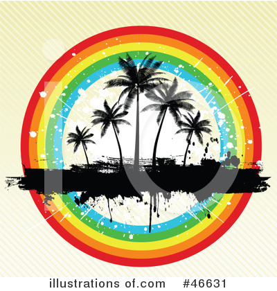Royalty-Free (RF) Palm Trees Clipart Illustration by KJ Pargeter - Stock Sample #46631