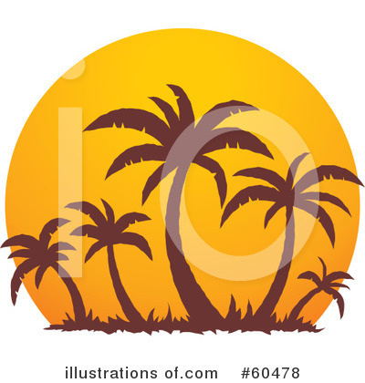 Royalty-Free (RF) Palm Trees Clipart Illustration by John Schwegel - Stock Sample #60478