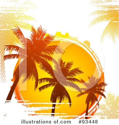 Royalty-Free (RF) Palm Trees Clipart Illustration by elaineitalia - Stock Sample #93448