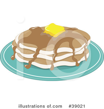 Royalty-Free (RF) Pancakes Clipart Illustration by Maria Bell - Stock Sample #39021