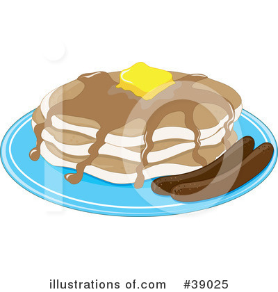 Pancakes Clipart #39025 by Maria Bell