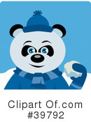 Panda Bear Clipart #39792 by Dennis Holmes Designs