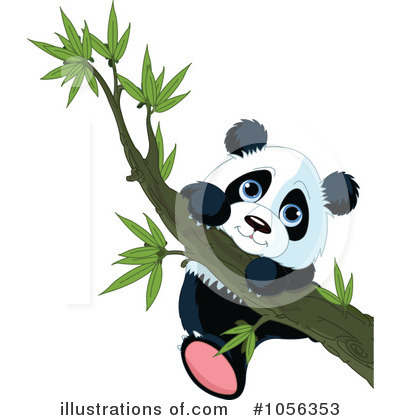 Royalty-Free (RF) Panda Clipart Illustration by Pushkin - Stock Sample #1056353
