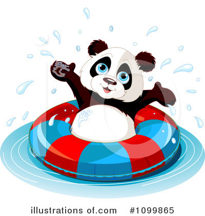 Royalty-Free (RF) Panda Clipart Illustration by Pushkin - Stock Sample #1099865