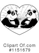 Panda Clipart #1151679 by Cory Thoman
