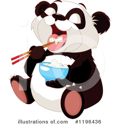 Royalty-Free (RF) Panda Clipart Illustration by Pushkin - Stock Sample #1196436