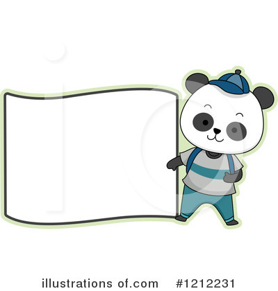Royalty-Free (RF) Panda Clipart Illustration by BNP Design Studio - Stock Sample #1212231