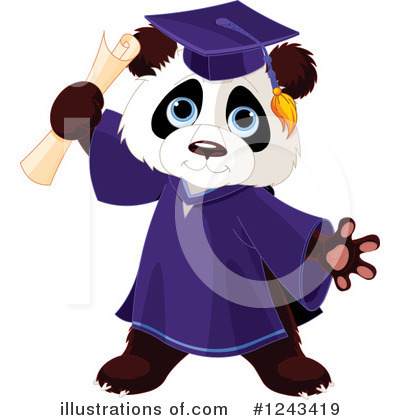 Royalty-Free (RF) Panda Clipart Illustration by Pushkin - Stock Sample #1243419