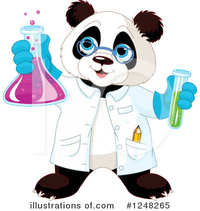 Royalty-Free (RF) Panda Clipart Illustration by Pushkin - Stock Sample #1248265