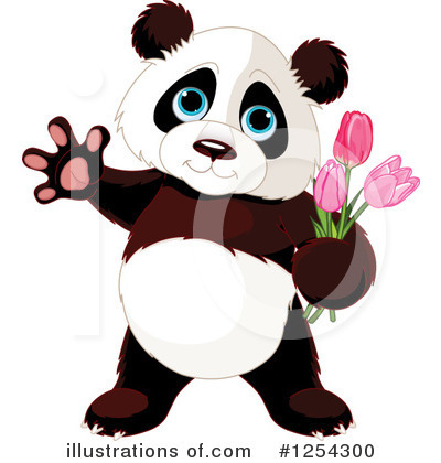 Pandas Clipart #1254300 by Pushkin