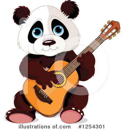 Royalty-Free (RF) Panda Clipart Illustration by Pushkin - Stock Sample #1254301