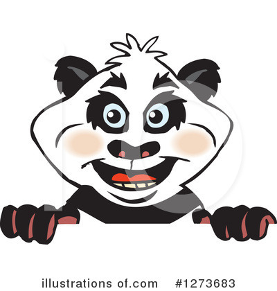 Royalty-Free (RF) Panda Clipart Illustration by Dennis Holmes Designs - Stock Sample #1273683