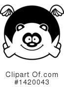 Panda Clipart #1420043 by Cory Thoman