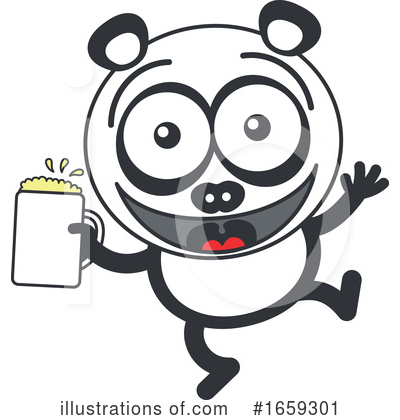 Royalty-Free (RF) Panda Clipart Illustration by Zooco - Stock Sample #1659301