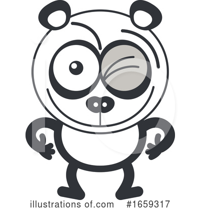 Royalty-Free (RF) Panda Clipart Illustration by Zooco - Stock Sample #1659317