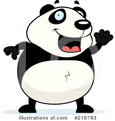 Royalty-Free (RF) Panda Clipart Illustration by Cory Thoman - Stock Sample #218793