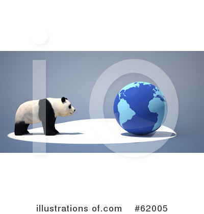Royalty-Free (RF) Panda Clipart Illustration by chrisroll - Stock Sample #62005
