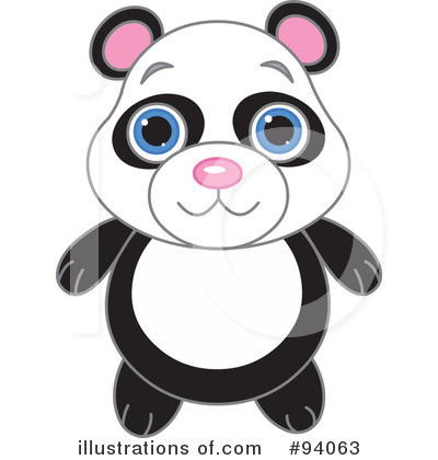Royalty-Free (RF) Panda Clipart Illustration by Pushkin - Stock Sample #94063