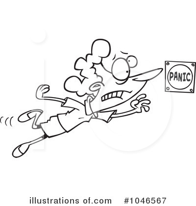 Royalty-Free (RF) Panic Clipart Illustration by toonaday - Stock Sample #1046567