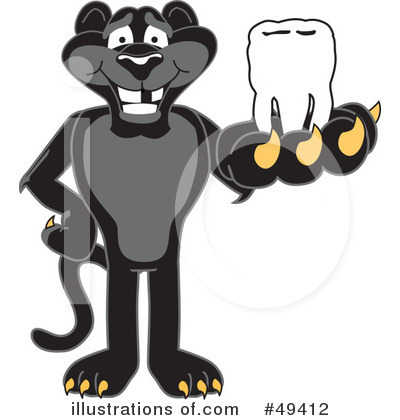Royalty-Free (RF) Panther Character Clipart Illustration by Mascot Junction - Stock Sample #49412