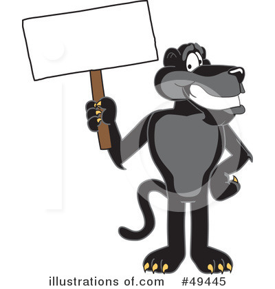 Panther Character Clipart #49445 by Mascot Junction