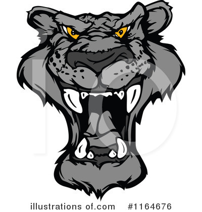 Royalty-Free (RF) Panther Clipart Illustration by Chromaco - Stock Sample #1164676