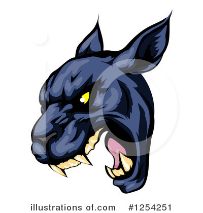 Black Panther Clipart #1254251 by AtStockIllustration