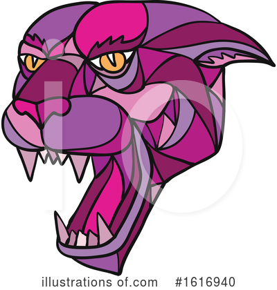 Royalty-Free (RF) Panther Clipart Illustration by patrimonio - Stock Sample #1616940
