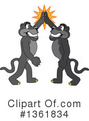 Panther School Mascot Clipart #1361834 by Mascot Junction