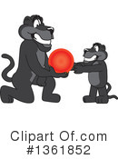Panther School Mascot Clipart #1361852 by Mascot Junction