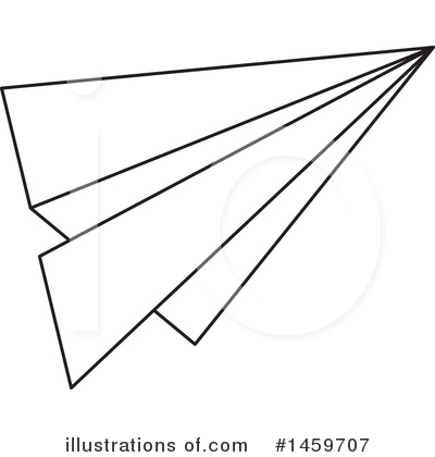 Paper Plane Clipart #1459707 by Cherie Reve