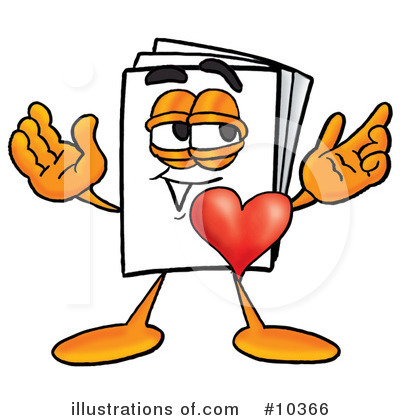 Royalty-Free (RF) Paper Clipart Illustration by Mascot Junction - Stock Sample #10366