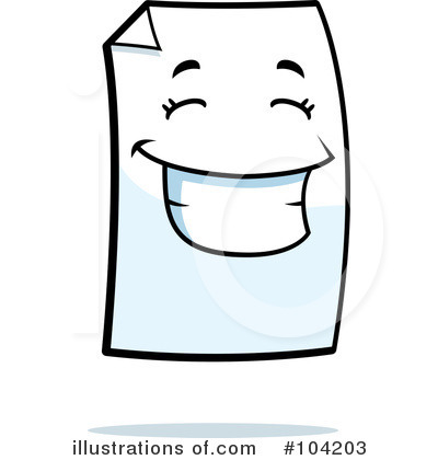 Royalty-Free (RF) Paper Clipart Illustration by Cory Thoman - Stock Sample #104203