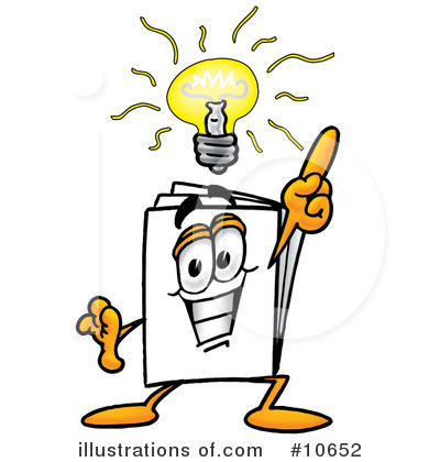 Light Bulb Clipart #10652 by Mascot Junction
