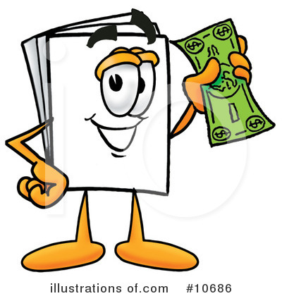 Royalty-Free (RF) Paper Clipart Illustration by Mascot Junction - Stock Sample #10686