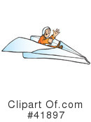 Paper Plane Clipart #41897 by Snowy