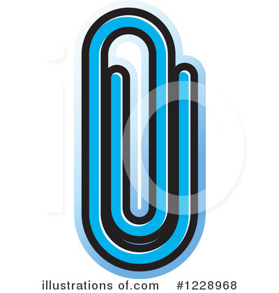 Royalty-Free (RF) Paperclip Clipart Illustration by Lal Perera - Stock Sample #1228968