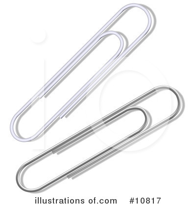 Paperclips Clipart #10817 by Leo Blanchette