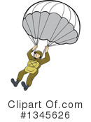 Parachute Clipart #1345626 by patrimonio