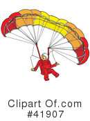 Paragliding Clipart #41907 by Snowy