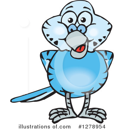 Budgie Clipart #1278954 by Dennis Holmes Designs