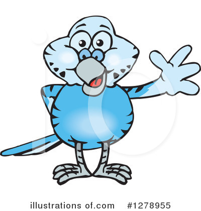 Budgie Clipart #1278955 by Dennis Holmes Designs