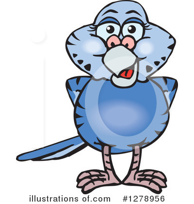 Budgie Clipart #1278956 by Dennis Holmes Designs