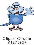 Parakeet Clipart #1278957 by Dennis Holmes Designs