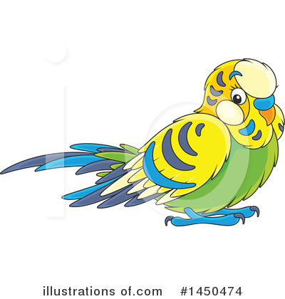 Royalty-Free (RF) Parakeet Clipart Illustration by Alex Bannykh - Stock Sample #1450474