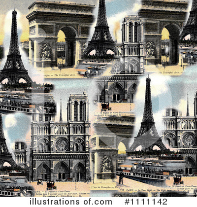Eiffel Tower Clipart #1111142 by Prawny Vintage