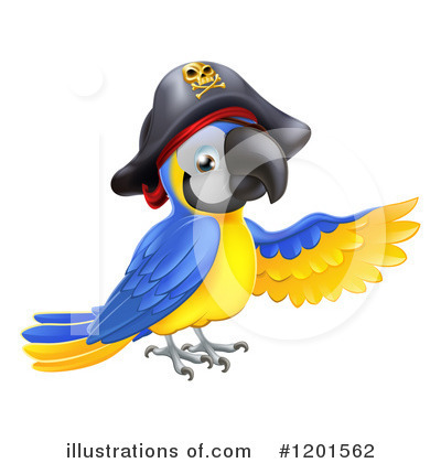 Royalty-Free (RF) Parrot Clipart Illustration by AtStockIllustration - Stock Sample #1201562
