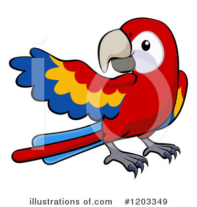 Scarlet Macaw Clipart #1203349 by AtStockIllustration