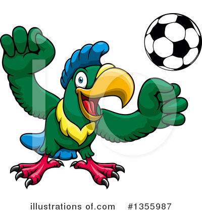 Royalty-Free (RF) Parrot Clipart Illustration by Vector Tradition SM - Stock Sample #1355987
