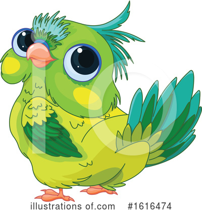Royalty-Free (RF) Parrot Clipart Illustration by Pushkin - Stock Sample #1616474